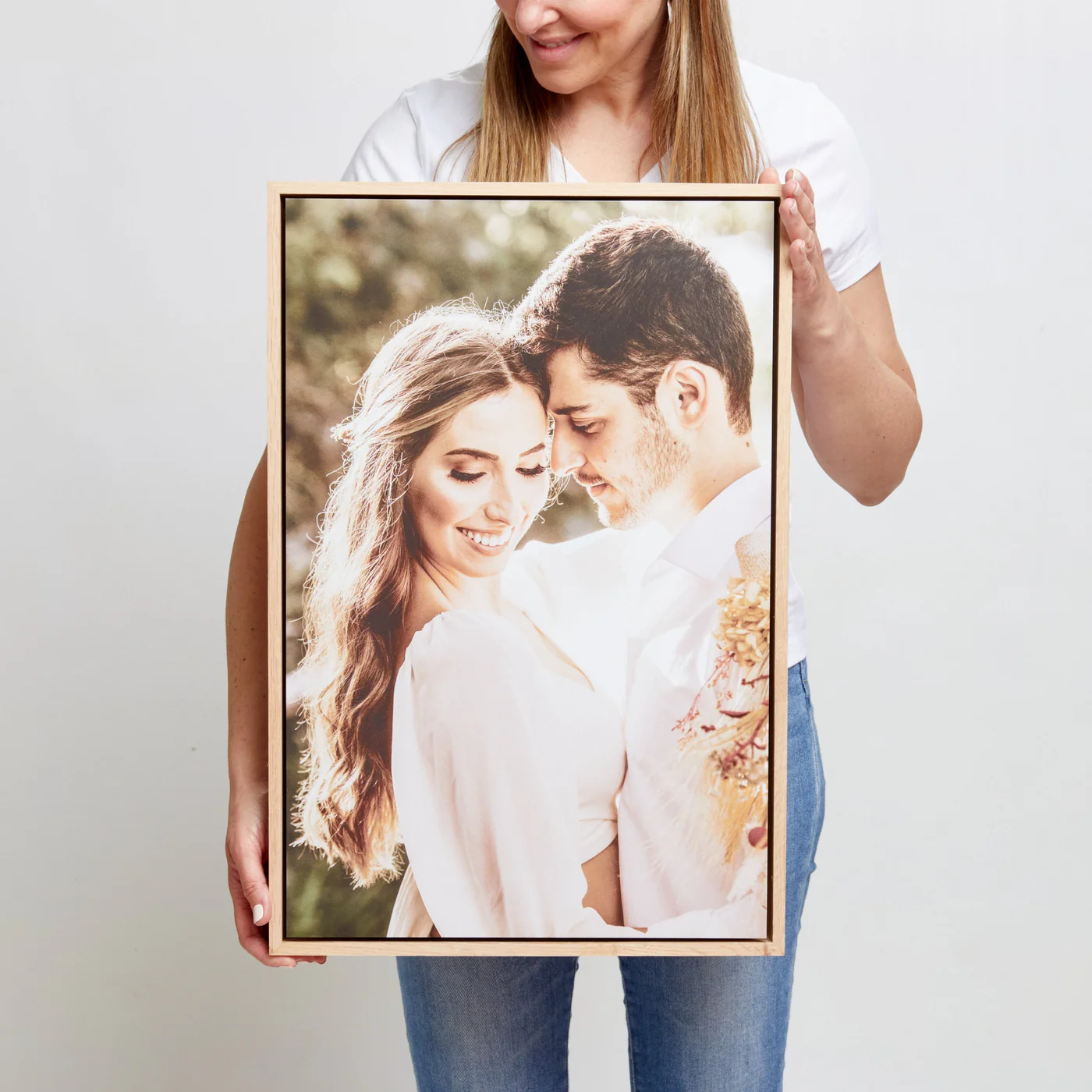 Large floating frame with couple
